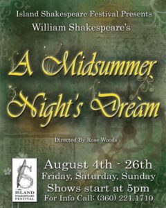 Spokane Civic Theatre Island Shakespeare Fest Poster