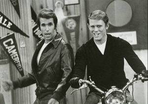 Richie & Fonzie from the Happy Days TV Series
